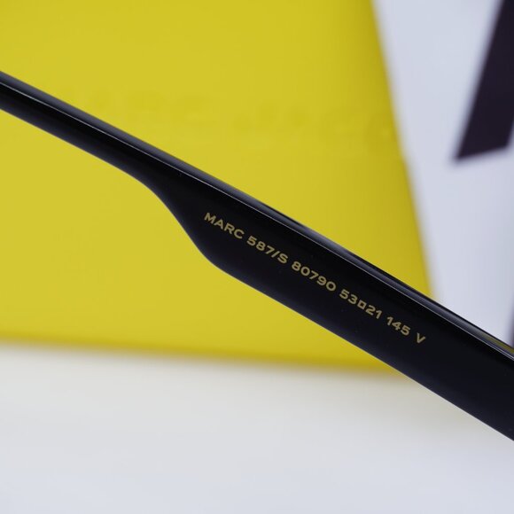 Marc Jacobs MARC 587/S 0807 9O Geometric Sunglasses - Black\Gray Gradient - Picture 7 of 10